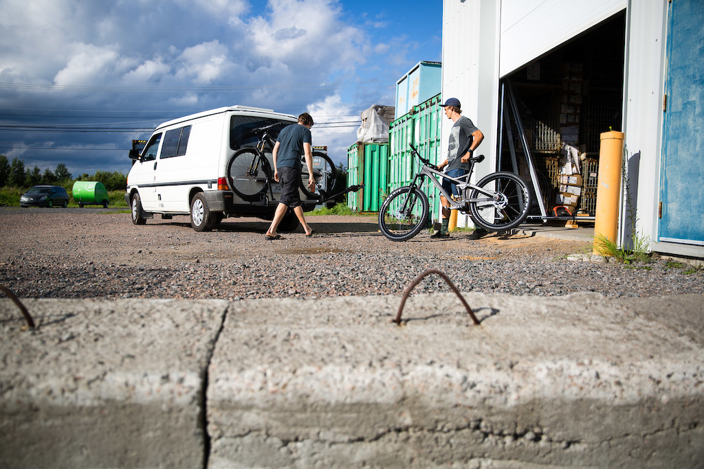 David Regnier Bourque and Julien Boulais load up the whip after work. PHOTO: Ben Gavelda