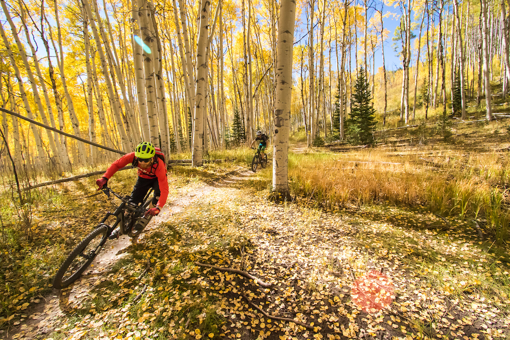 Riding the fall in Snowmass CO