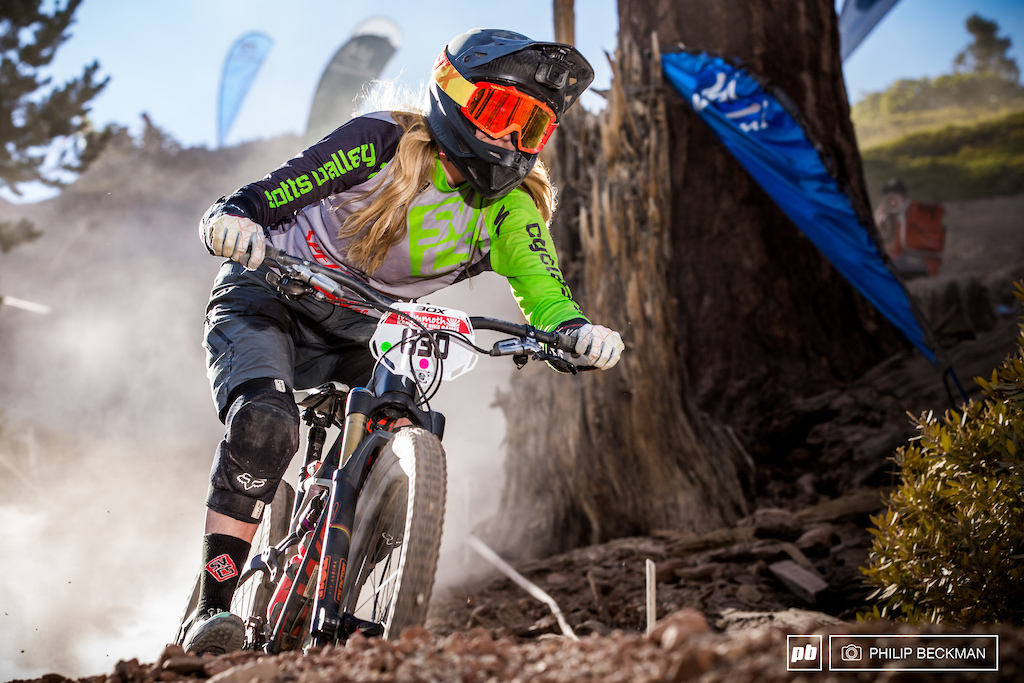 The Sport Women's class at today's Enduro was Brittany Cevaletto's (Scott's Valley Cyclery).