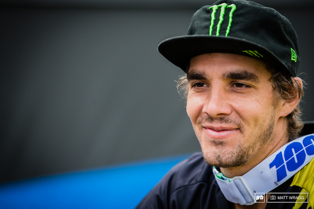 Sam Hill isn't the type to give too much away, generally keeping to himself, but that smile when he found out that victory was his says it all.