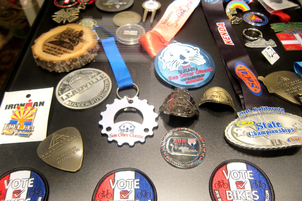 Vintage racing medals