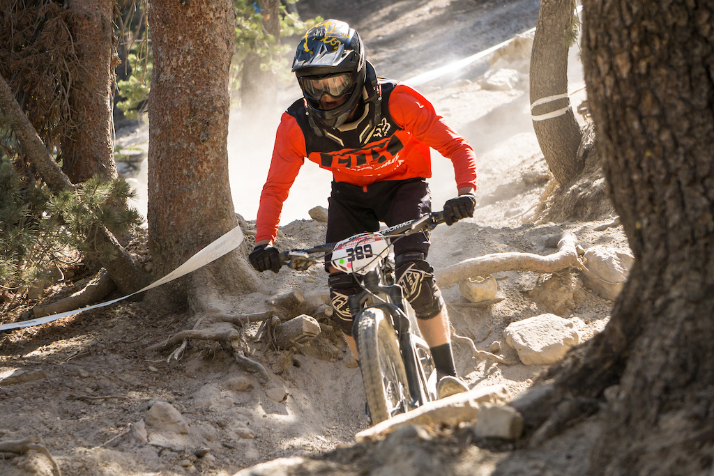 End of stage 3 at the Mammoth enduro.