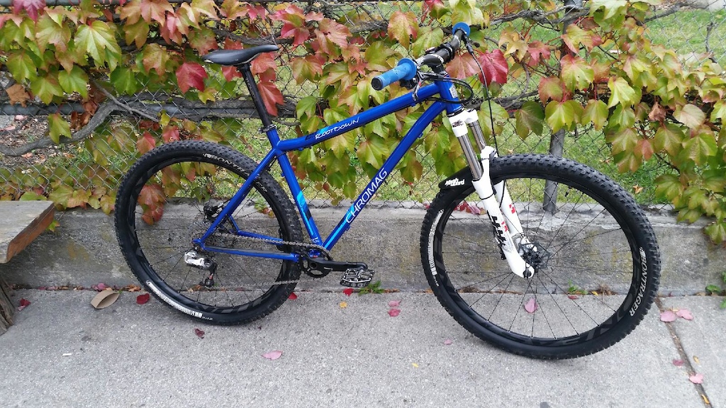 2015 Chromag Rootdown Large, Blue, Easton Carbon wheels