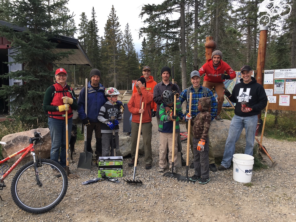 Park maintenance day and tool donation