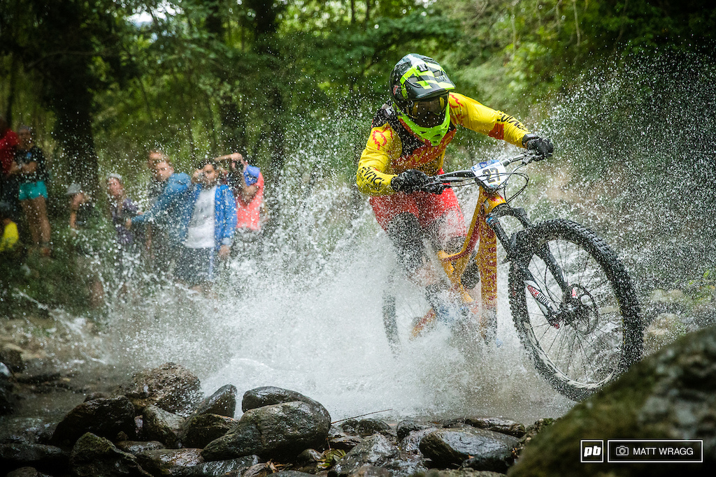 It may be his teammate who is trying to fight for the title, but it was Theo Galy who was the first Devinci on the results list - 7th and 49 seconds back.