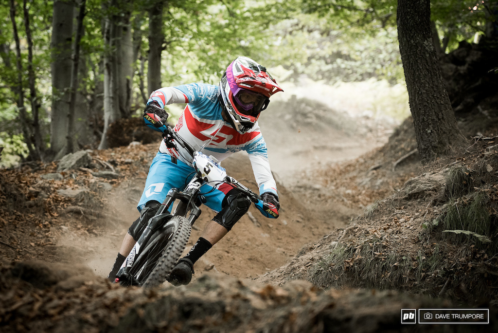 After a strong showing on Saturday, Nico would crash twice to start the second day and eventually was forced to retire from the race.  Rumor has it this may have also been one of his final EWS races as well.