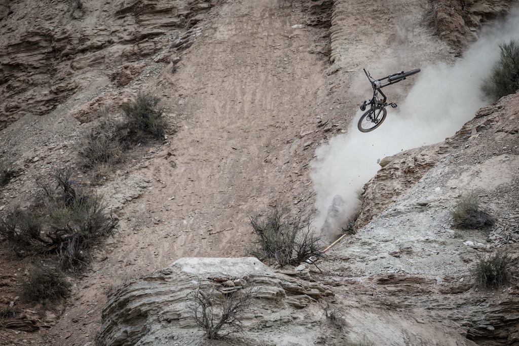 One of Graham's epic crashes while preppin for rampage