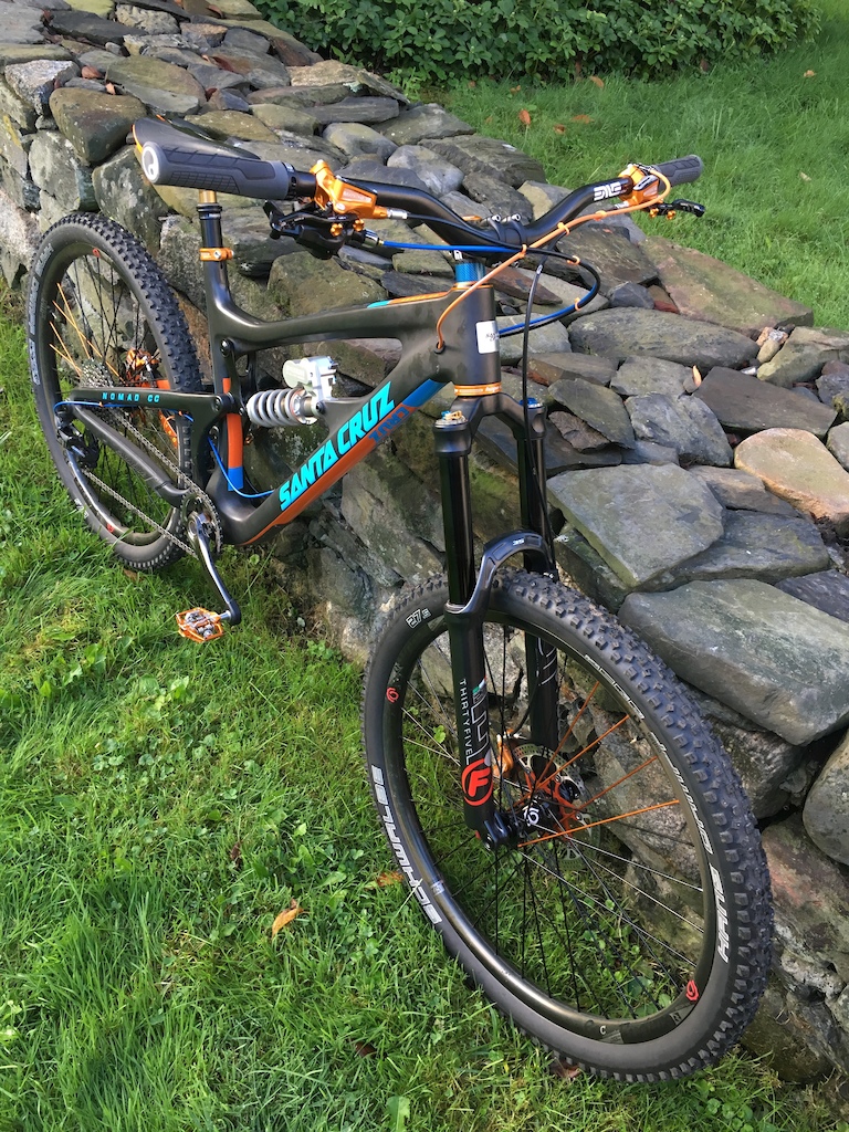 27LB and wicked deadly!! This bike got the full treatment of Badassness!!
i9 Pillar, Hope everything! Enve Cockpit. Formula 35 EX 180mm. Push 11-6.

Rides just like you would expect!