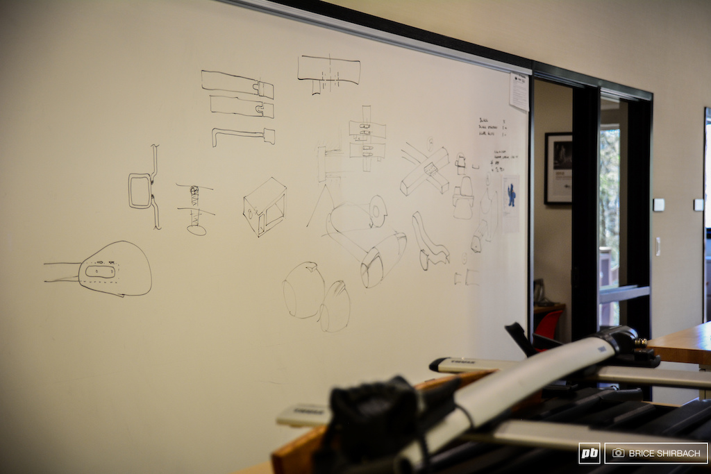 While not exactly an open office floor plan, this board is often used by engineers and designers for impromptu prototype and design discussions.