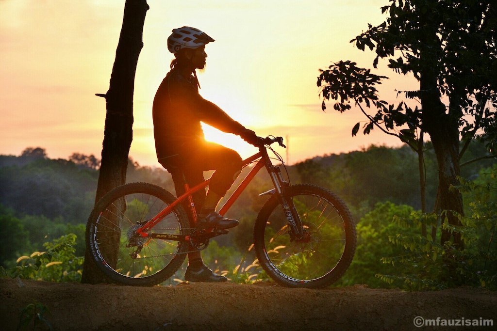 After ride during the sunset
