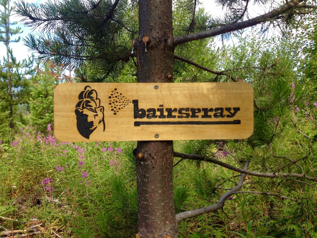 bairspray section on Butter. New sign 2016