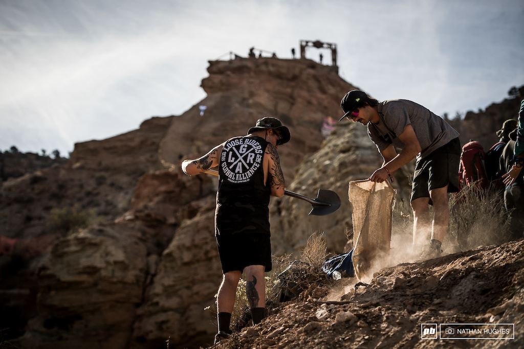 One of the two Great British hopes at Rampage, Sam Reynolds, with a long day of hard labour ahead of him.