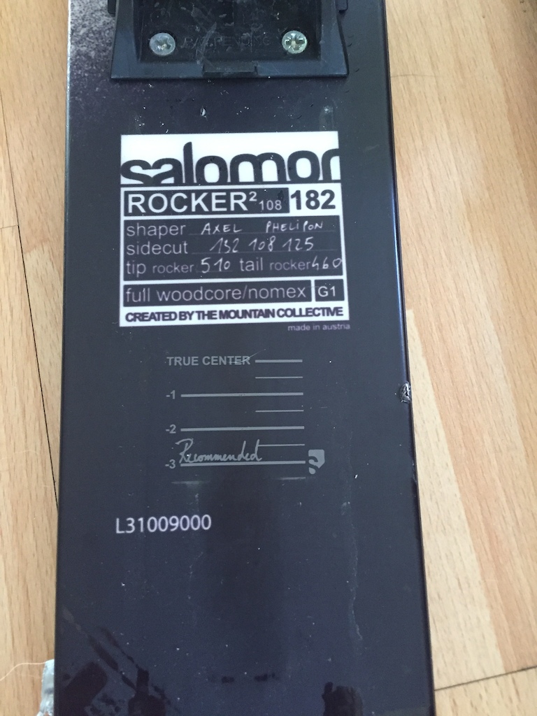 2013 Salomon Rocker 2 108 182cm w/ Guardian16