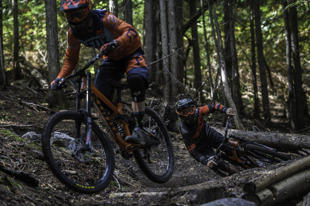 With Connor firmly locked in his cross hairs, Aggy gets barreled in BC interior loam.