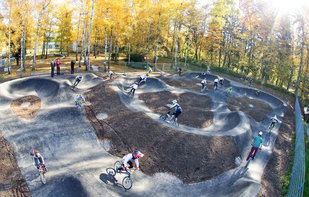 Velosolutions Asphalt Pumptrack in Neukirchen,  Austria. It was built in October 2016 and is the first ever Velosolutions Pumptrack in Austria.