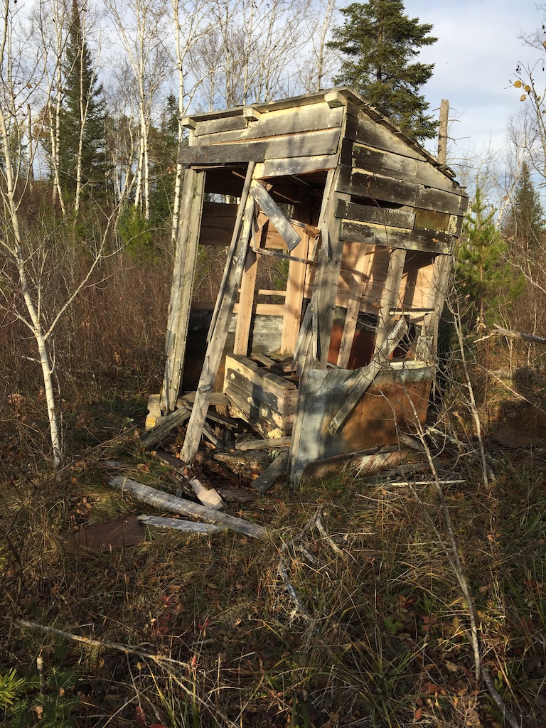 Old trappers outhouse