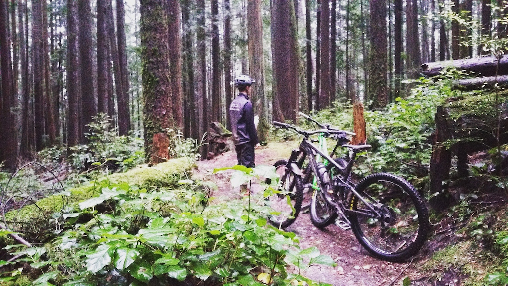 Nice Rip into the #rainforest !!! Trails are too good to not ride them! #winterriding #hardtail #funtales #transitionbikes #north_shore_bike_shop