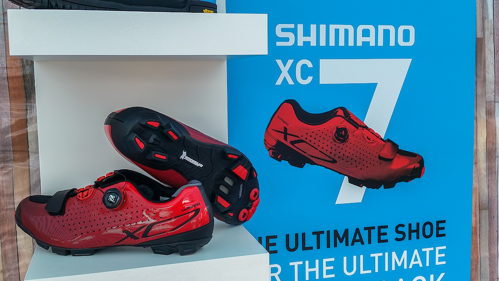 The BC Bike Race is a great place to lauch a new product and this year it was the exciting new Shimano XC-7 shoe complete with a rubber Michelin bottom. Legit XC racing shoe with a rubber bottom 