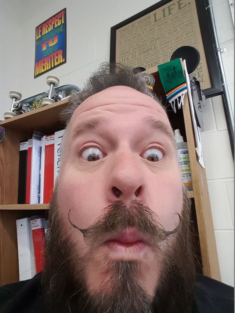 Last Day of Movember... It's a big deal at the school I work at!