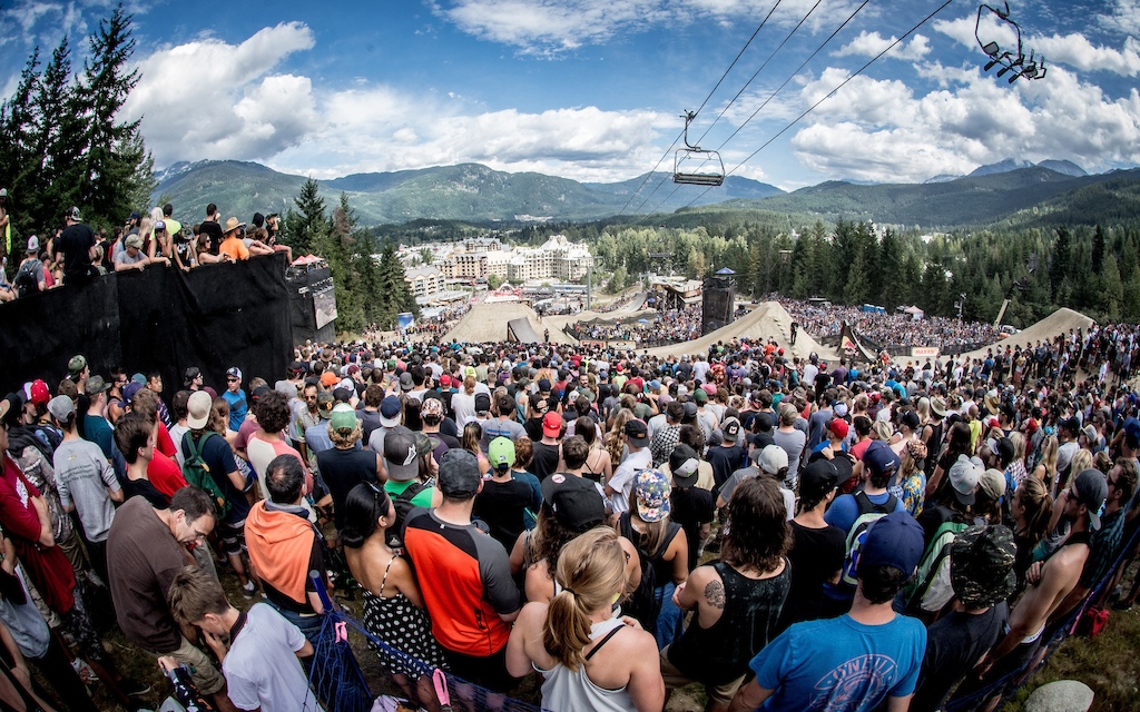 The crowds at Crankworx Whistler were epic this year with a full 30,000 for Joyride.