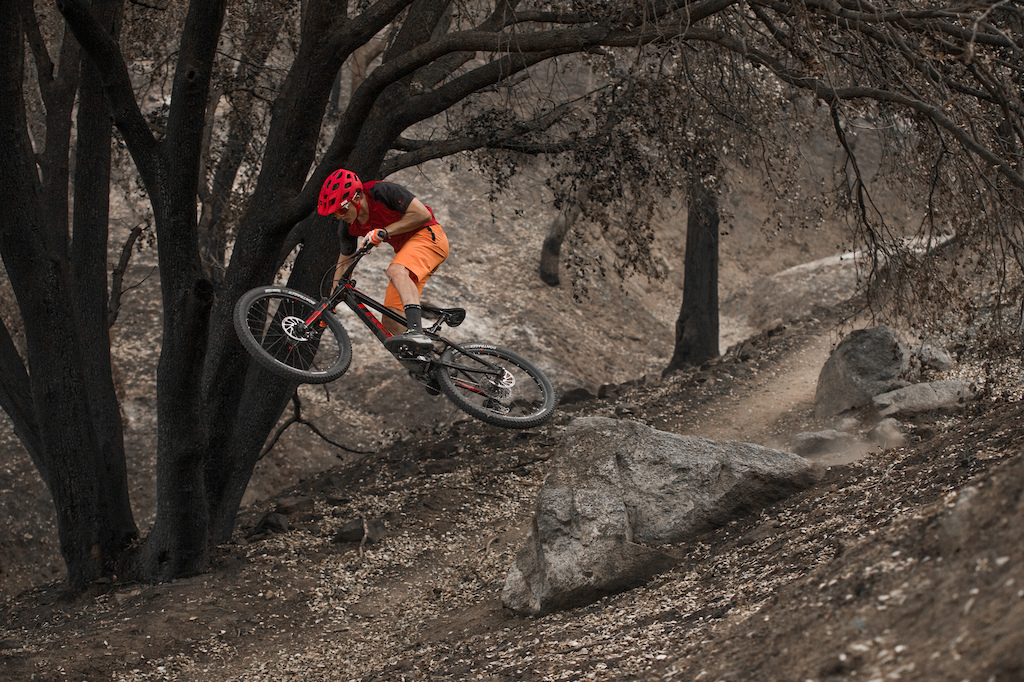 Wildfire - Spencer riding the new 100% apparel: Celium Jersey &amp; Short.