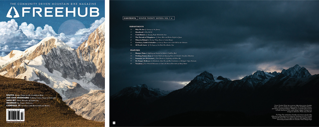 Freehub Magazine Issue 7.4 | Cover Photo: Joey Schusler | TOC Photo: Margus Riga