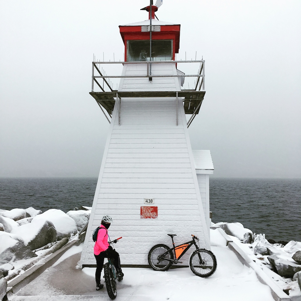 Winter ride out to the lighthouse.