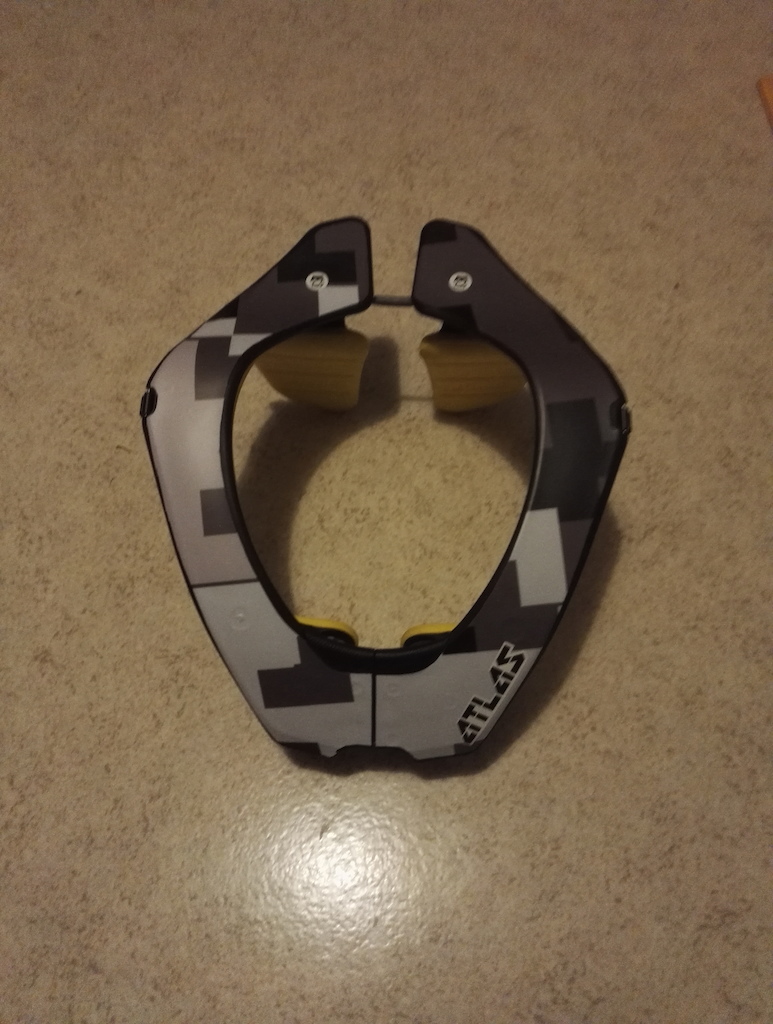 DIY custom graphic on Atlas air neck brace- New graphic.