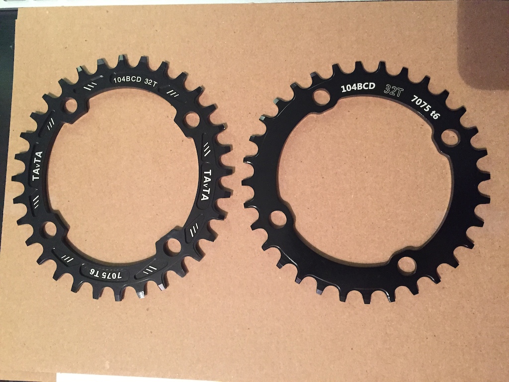 0 Single Narrow Wide Chainrings (32t / 104 BCD)