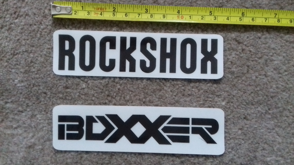 2017 Rock Shox Boxxer Decals Stickers