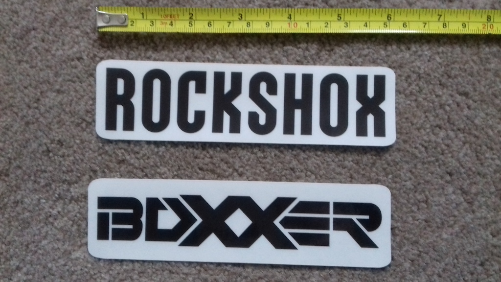 2017 Rock Shox Boxxer Decals Stickers