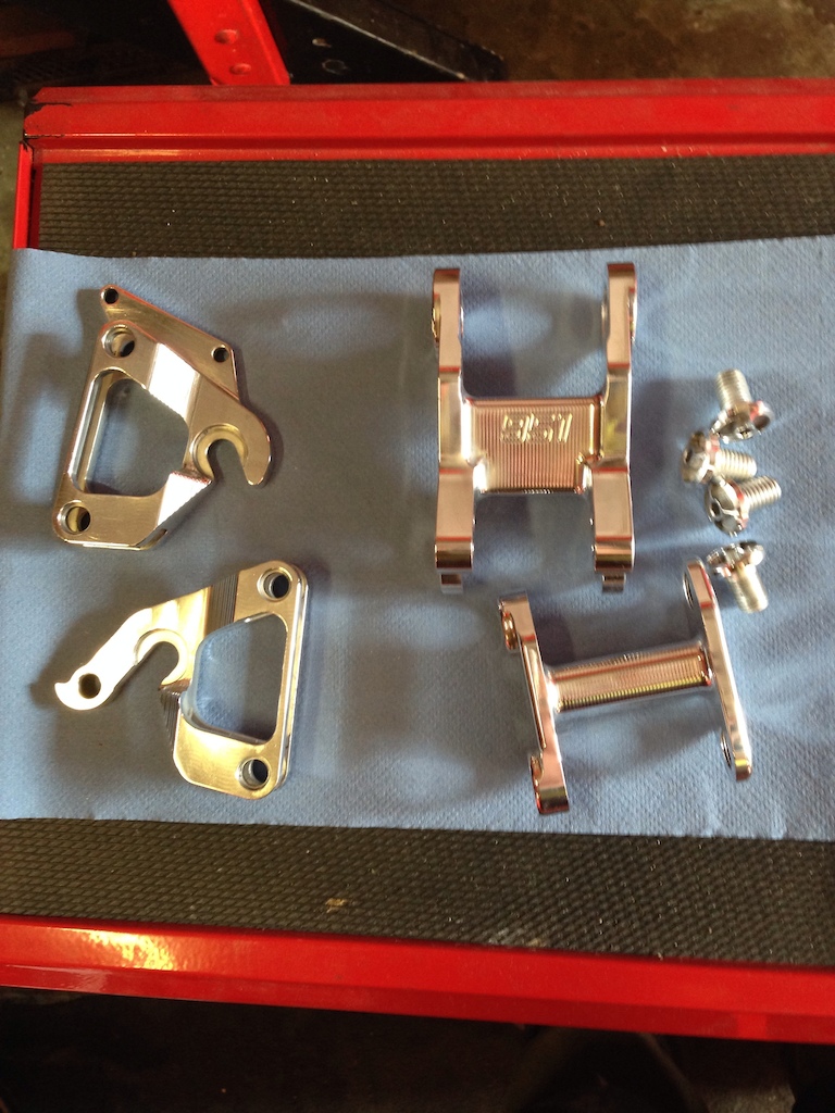 deanodized and polished parts
