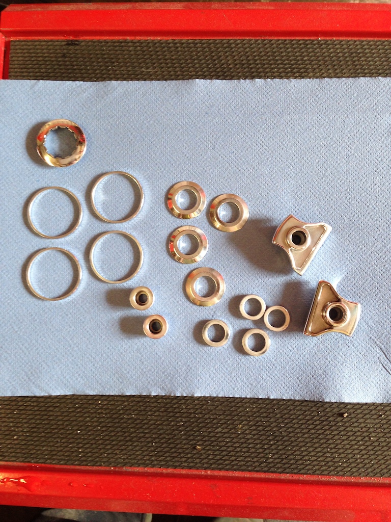 deanodized and polished parts