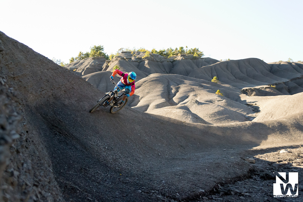 Team Metal Motion Bikes rider Lexi during a trip to the famous black earth in the south of France.