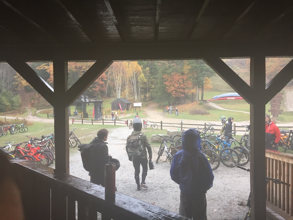 Rainy afternoon at Highland Mountain Bike Park
