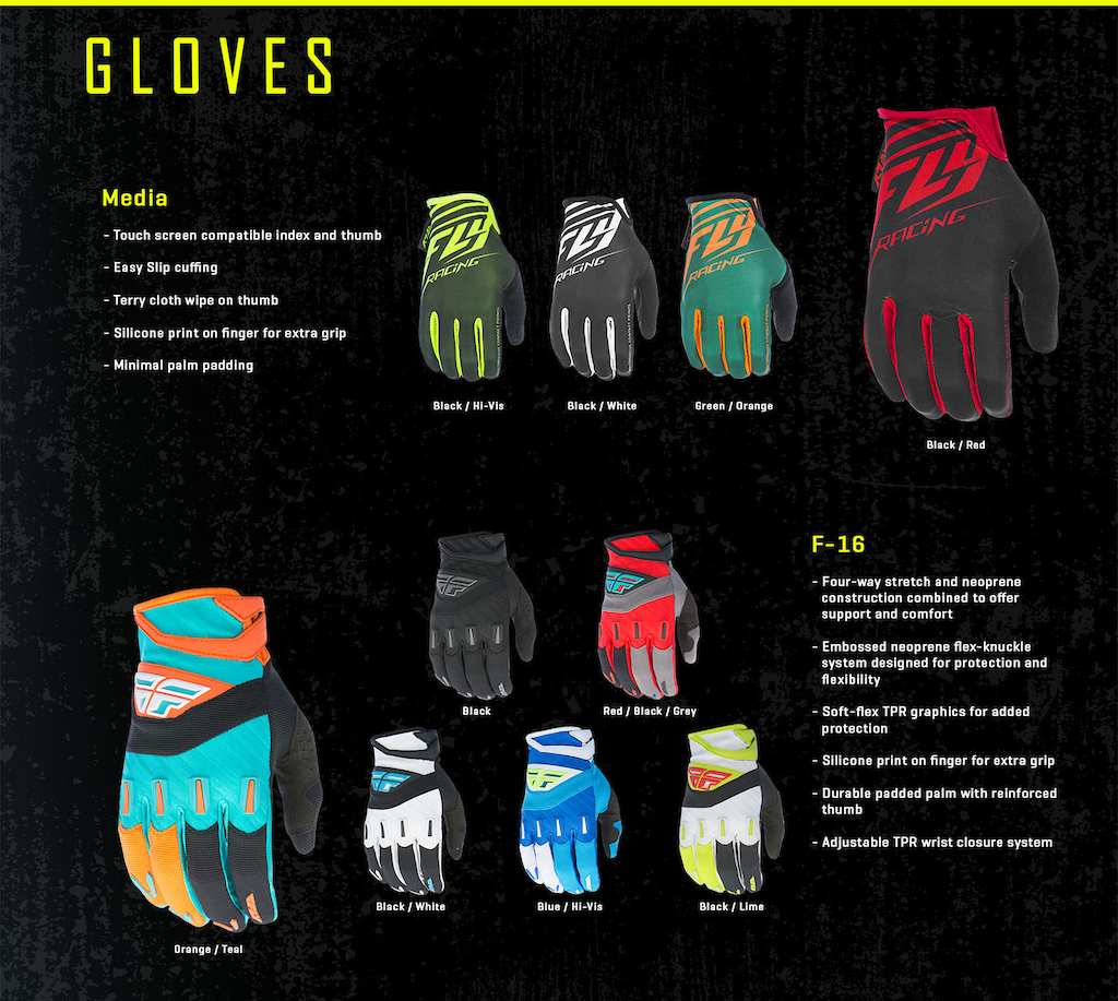 FLY Racing MTB 2017 Gloves.