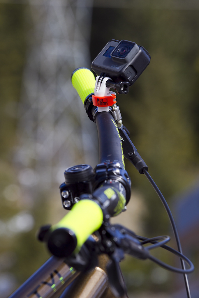 The 360 Quick Connect Leaverite Pipe Master GoPro Mount is the lightest, fastest most adjustable GoPro mount for your bike. Mount onto your bars, seat rail or frame with the included metal clamp or velcro strap. Once installed simply drop your GoPro with the 360 Quick Connect Camera Mount attached, onto the stud. You can adjust the rotational tension so you can lock the camera in a set position or make it so you can turn the camera with your had to quickly adjust the angle with out stopping. Swap your GoPro between mounts by flipping open the lever and dropping the mount on to another 360 Quick Connect Mount. It takes all of two seconds to change mounts. Best of all the rotational and pivot settings don't change when you swap mounts. You can place your GoPro on any angle so you can get amazing new angles instead of the stock GoPro angle you're used to. Quickly and easily swap the GoPro from the bike mounted accessories to pack mounts, helmet mounts and more with the GoPro compatible Cleat, the GoPro Compatible Tine Mounts and the Webbing Sticky Mount that turns your sternum or shoulder strap on your pack into an instant chesty or shoulder mount. I called them Leaverite's because once mounted they are so small and light that you'll leave'r right there so it's ready for use any time. Thanks to Chromag Bikes for the Stylus to model the parts. Hit www.prostandard.com to order. A set of three Pipe Masters and a Camera Mount are $45USD. Free shipping on all March 2017 orders.