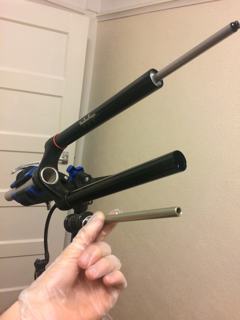 Lowered Rockshox Revelation RCT3 to 100mm