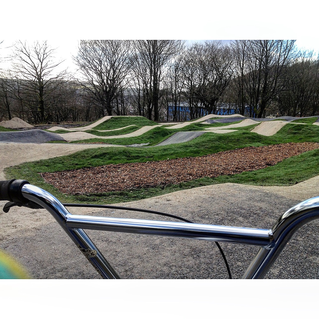 Overview of Bacup pump track