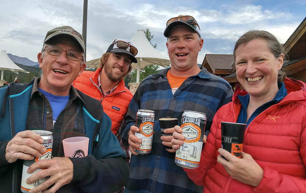 Apres Beer at Hideaway Brewery – This time we were able to drink our beer at Hideway Park where they had a band and many people enjoying the music and Open Carry. Kevin, Andrew Brumenschenkel – the BrewMaster, Greg and Sharon.