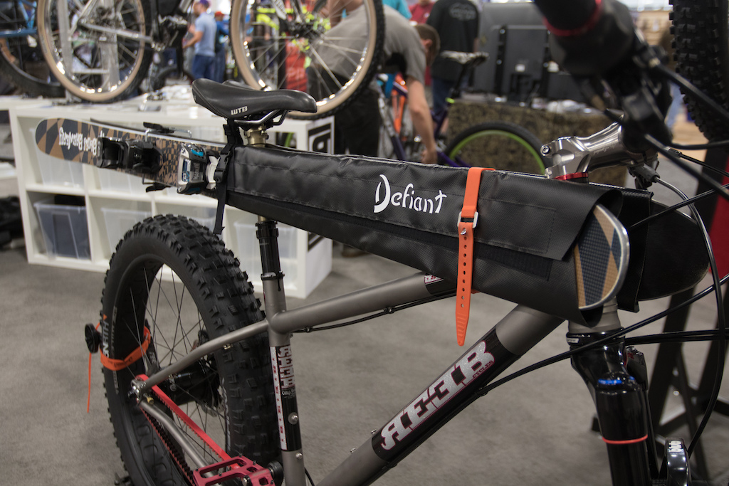 For the skier in you that has to fat bike to the slopes. This saddle bag system looks really functional.
