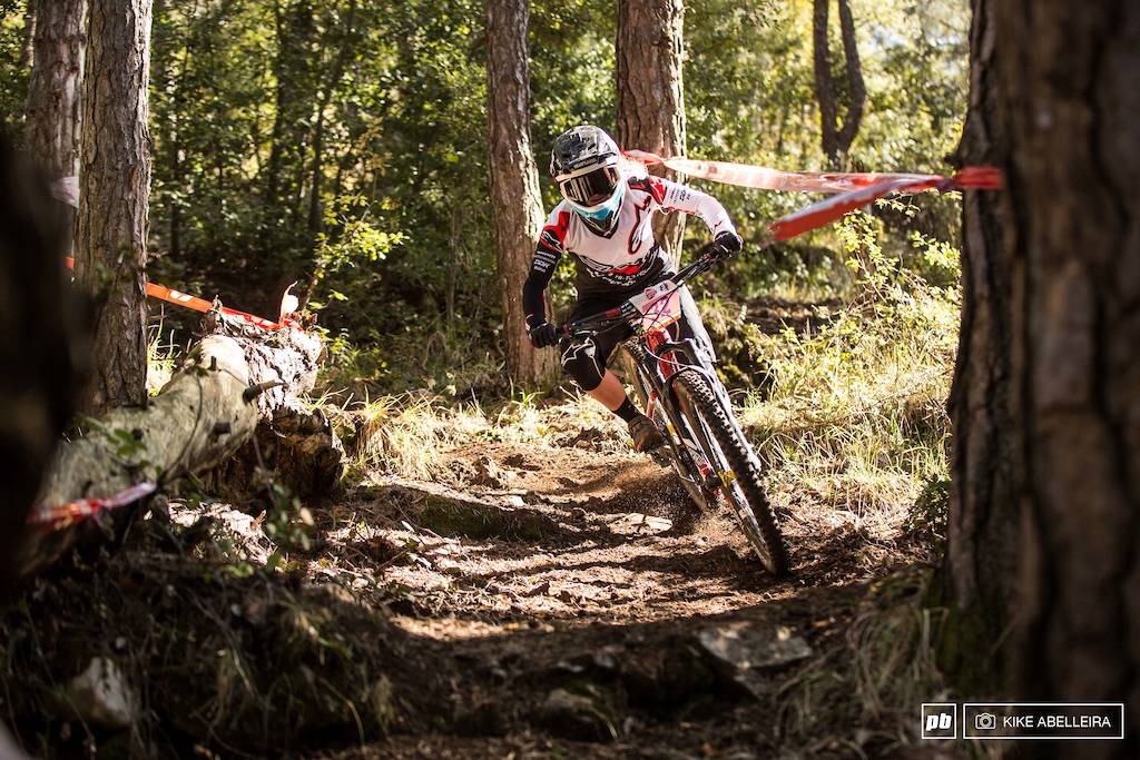 Isabeau at stage 1 of the Enduro French Series in Levens