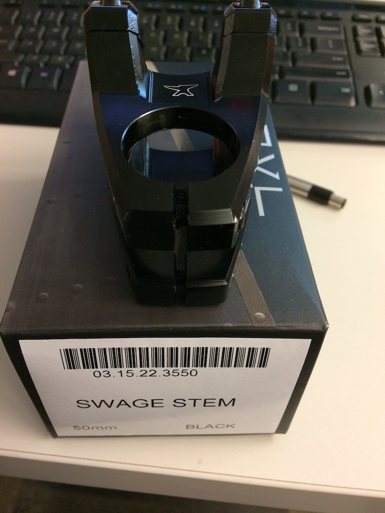 2017 ANVL Swage 50mm 35 Clamp Stem, NEW