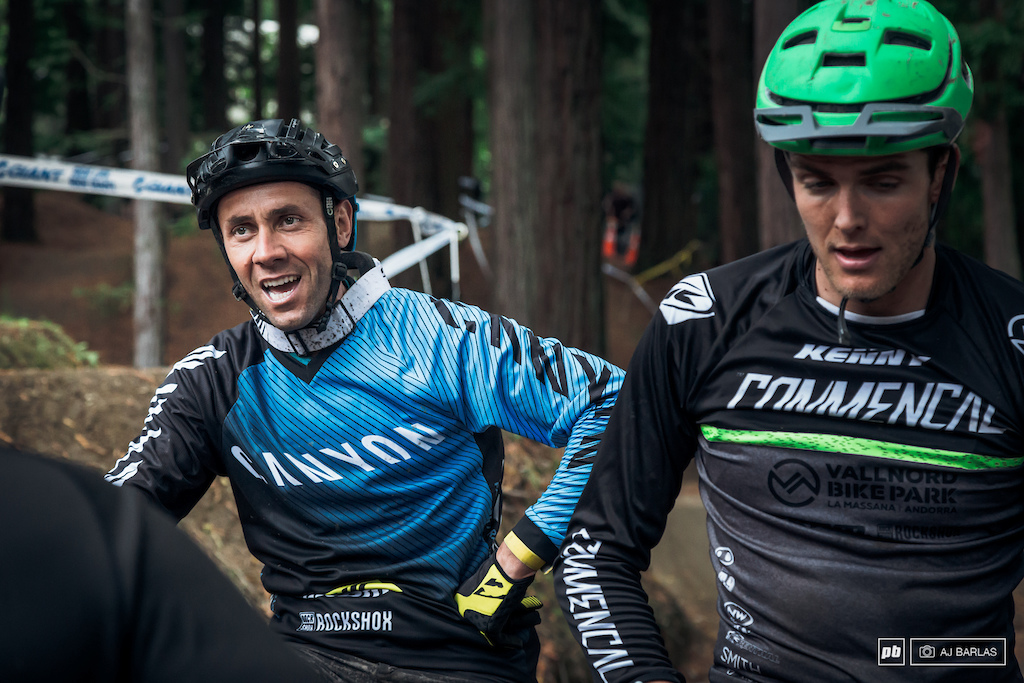 Always the professional and always happy, Fab was pumped on the day in the woods of Rotorua