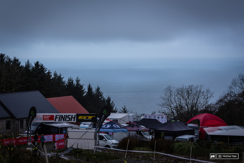 The stunning views out over the sea from the finish at Nant Gwrtheyrn.