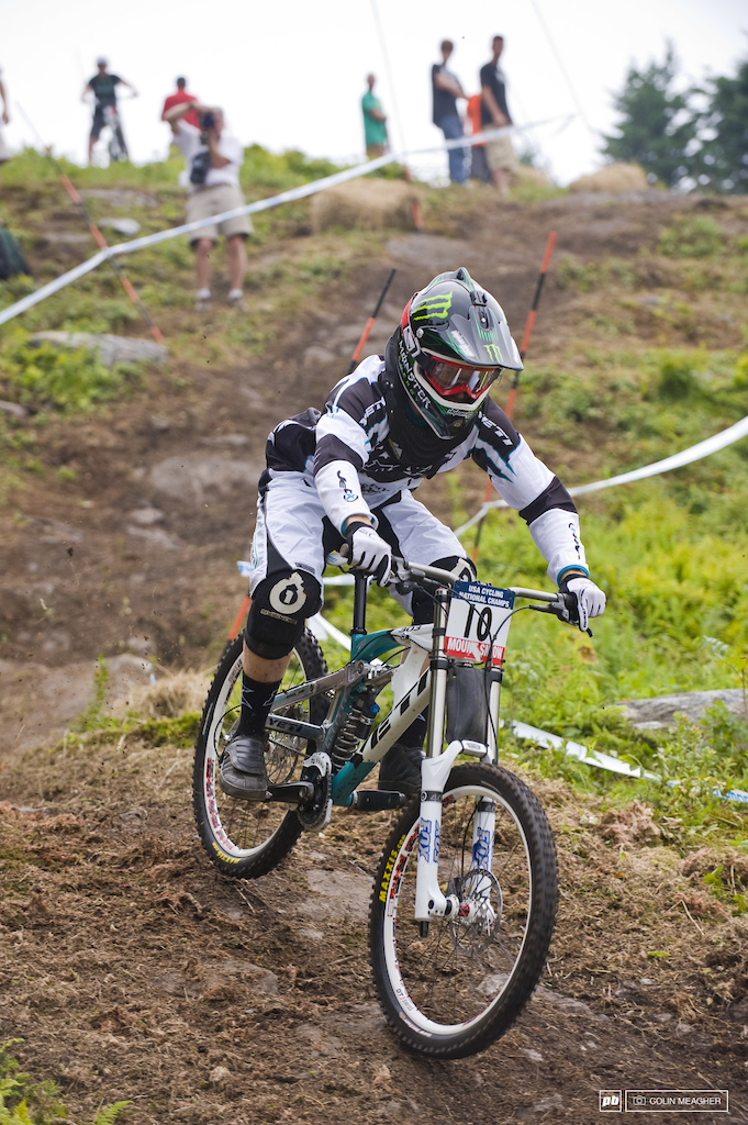 Gwin on a burner at US Nationals in 2008 at Mt Snow.
