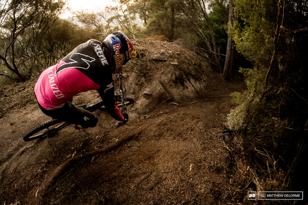 Curtis  Keene-ly cornering capably.
