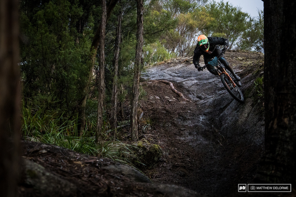 Greg Callaghan was on his way to another EWS win at this point on stage six. A slip up on seven cost him the win.