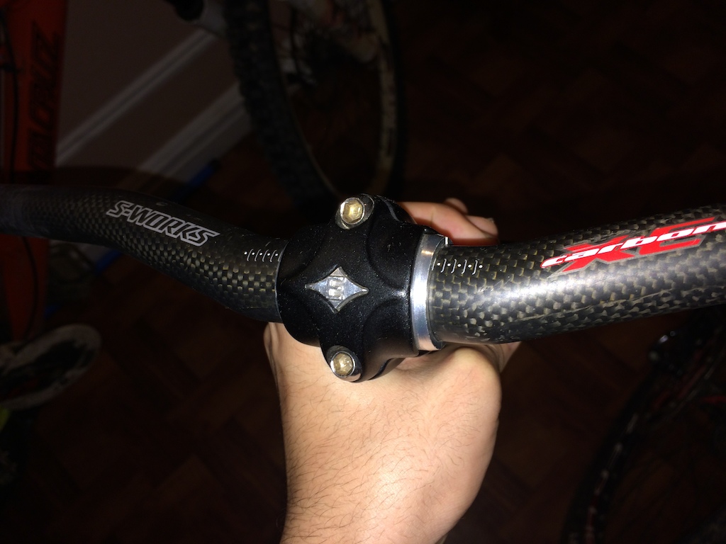 0 Specialized s-works carbon bars and easton easo stem