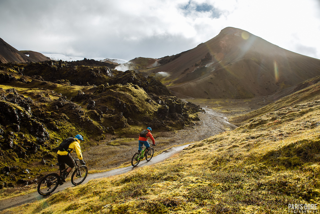 KC Deane and Geoff Gulevich riding in Iceland.